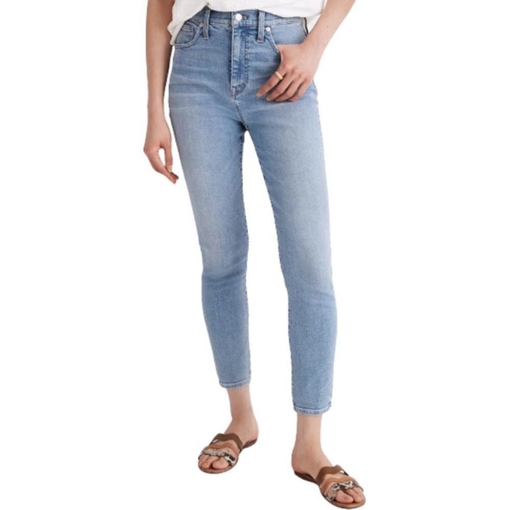 MADEWELL 11" High-Rise Skinny Crop Jeans!